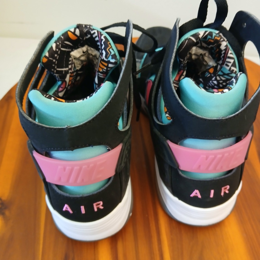 Nike Air Flight Huarache Men 11 Black South Beach Shoes Sneakers 705005-003 View 4